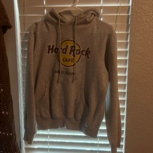 This is a HardRock cafe pullover hoodie, worn a few times, size medium